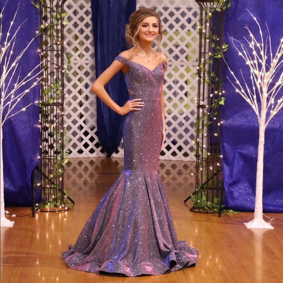 Purple Prom Dress - Picture 2 of 5